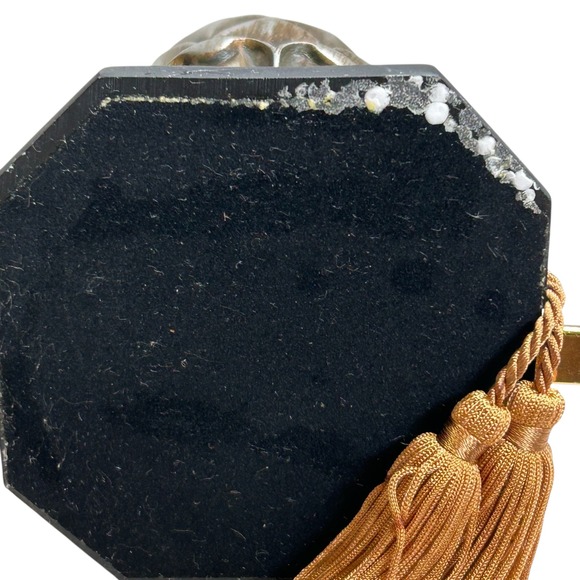 Stocking Holders Artichoke Pineapple Finial Elegant Silver/Gold/Bronze Set of 2 - Picture 13 of 16